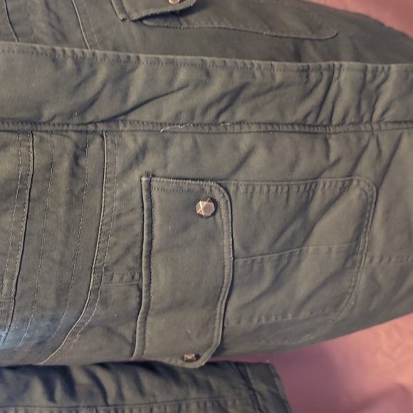 Lady Von Hart Army Green Coat - Picture 3 of 7